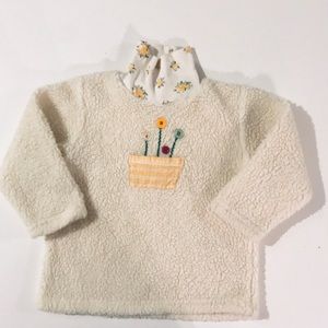3T wooly fleece sweater, turtleneck